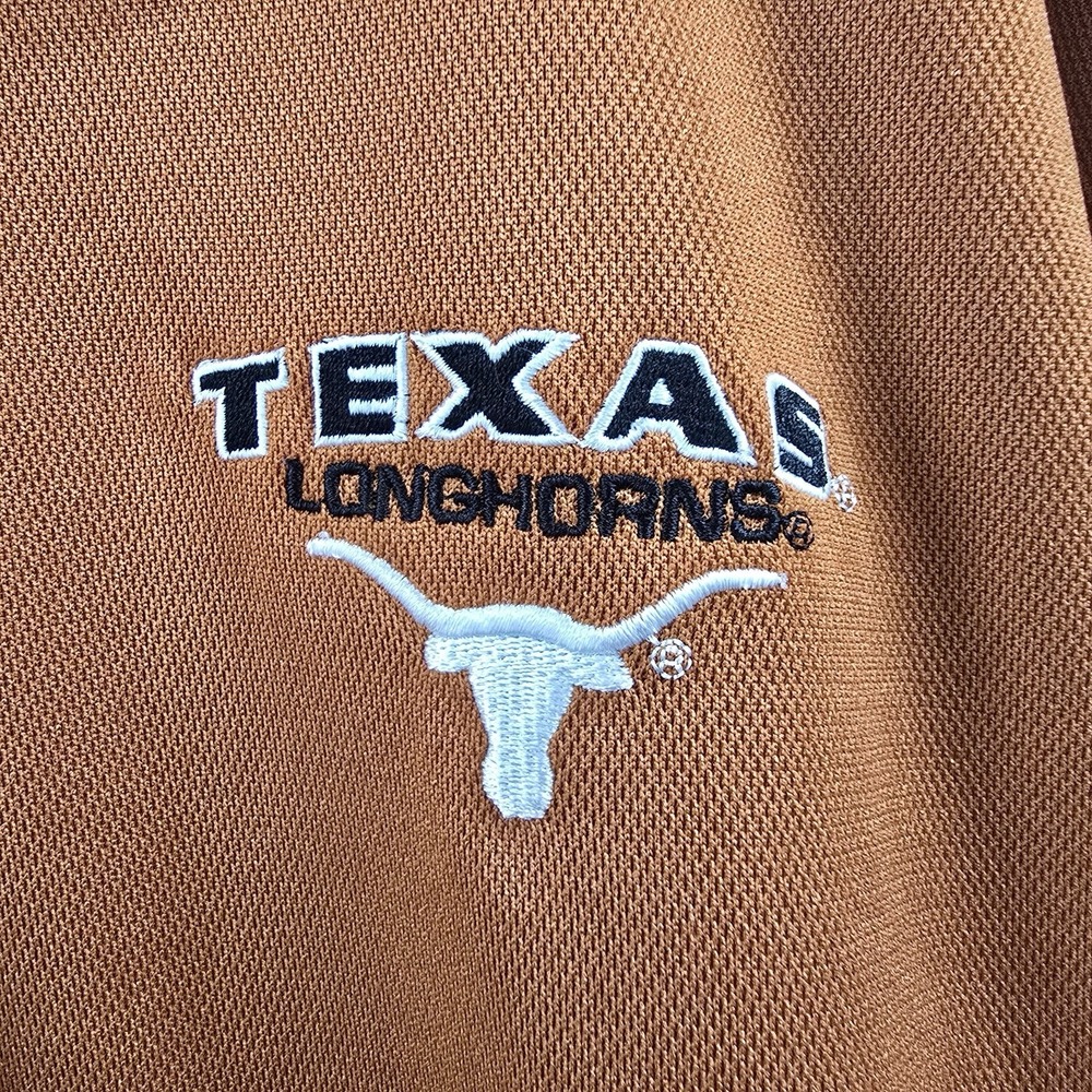 Starter Texas Longhorns Polo Men's XL Burnt Orange Embroidered NCAA Y2K - Picture 4 of 5